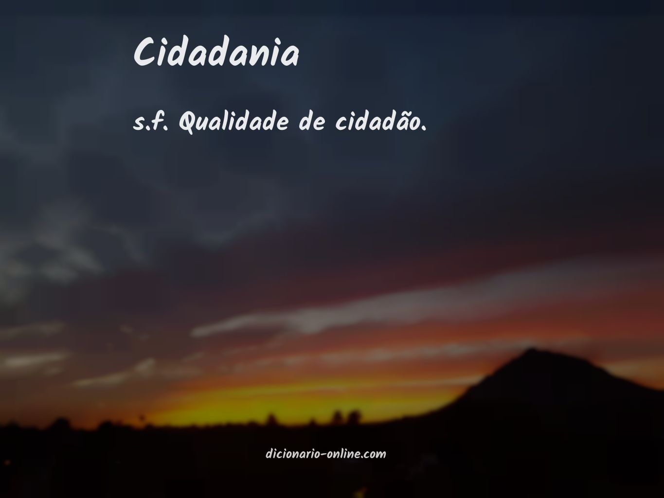 Significado de cidadania