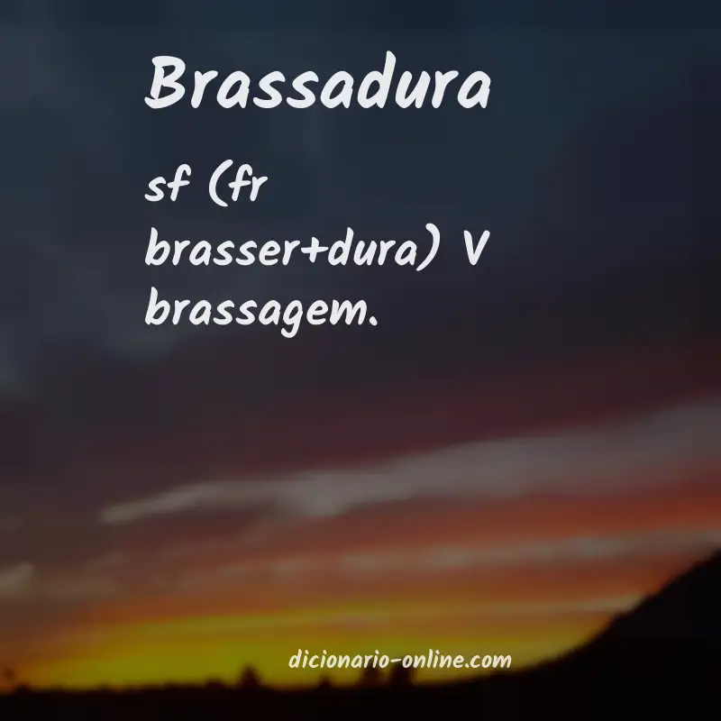 Significado de brassadura