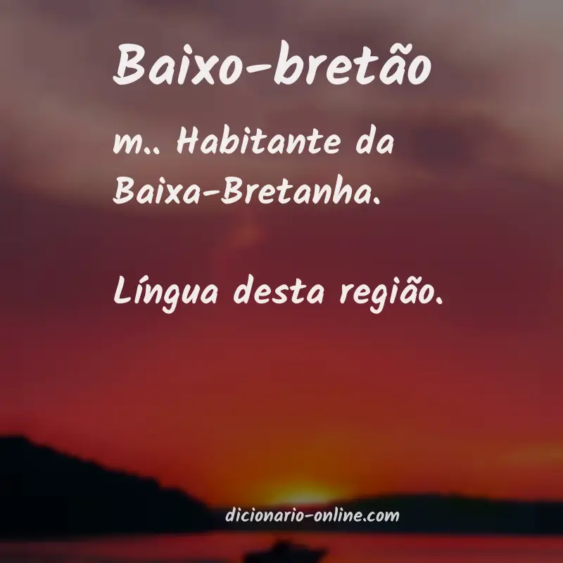 Significado de baixo-bretão