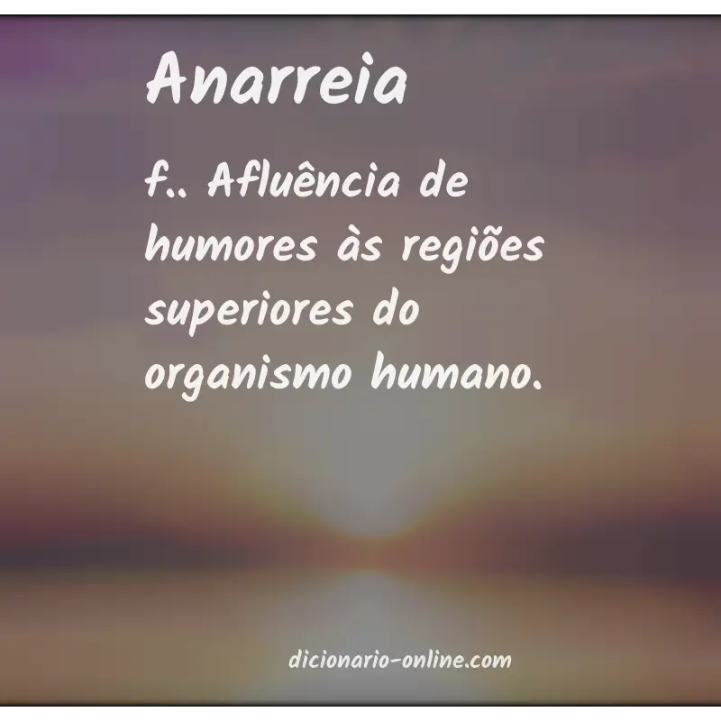 Significado de anarreia