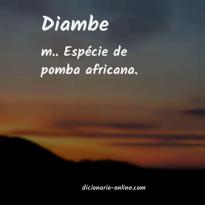 Significado de diambe