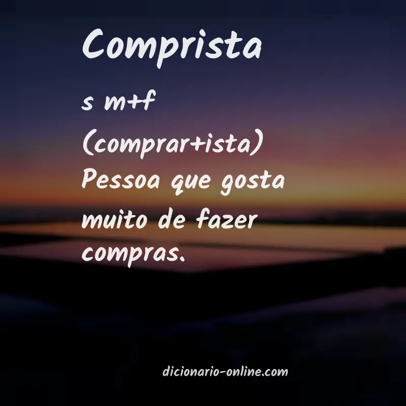 Significado de comprista