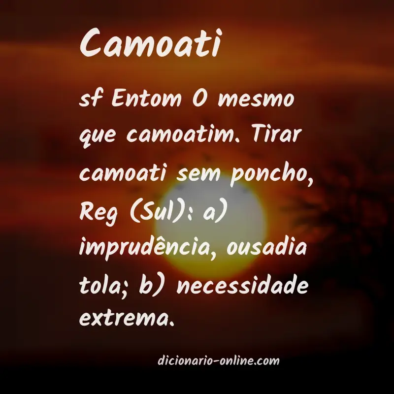 Significado de camoati