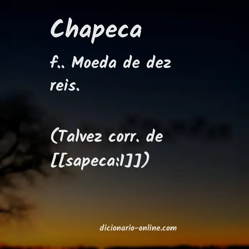 Significado de chapeca
