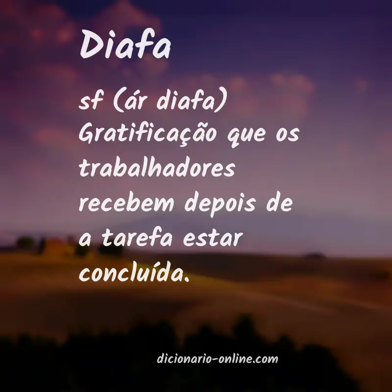 Significado de diafa