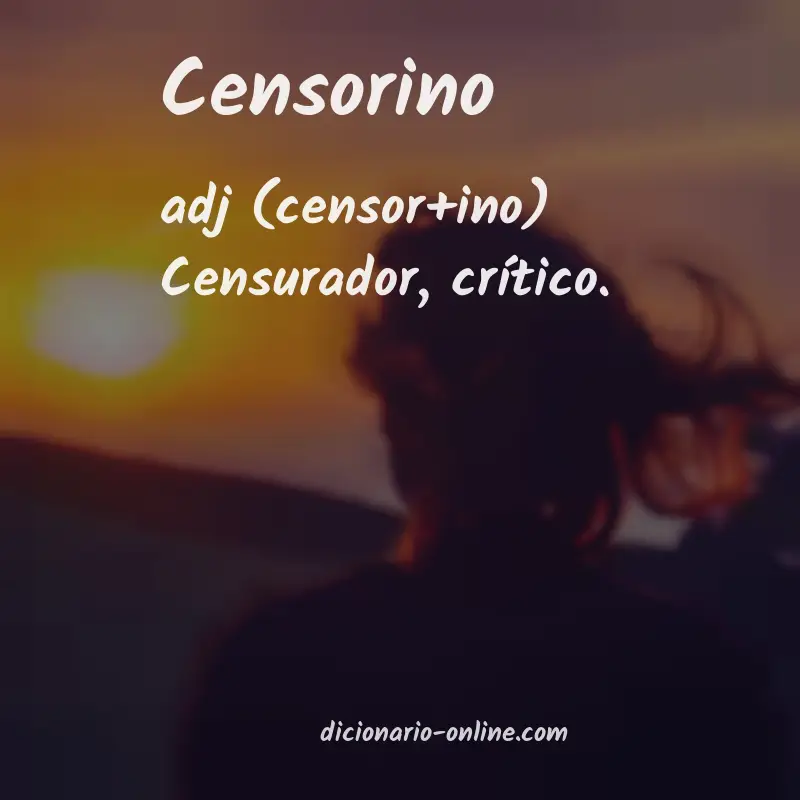 Significado de censorino