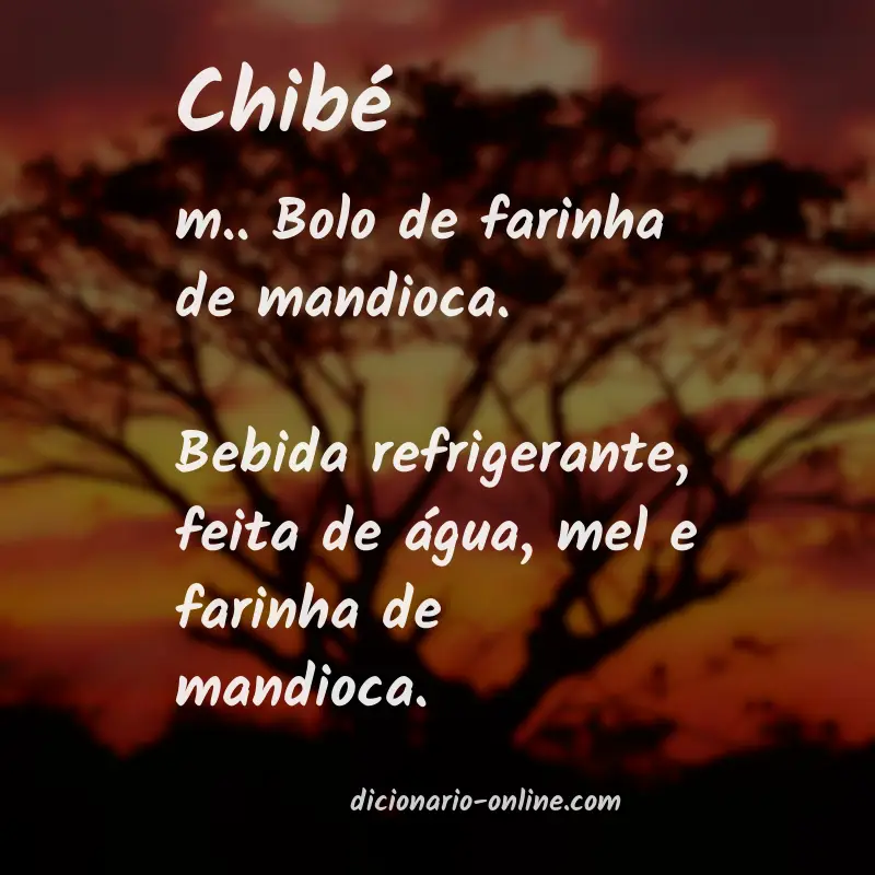Significado de chibé