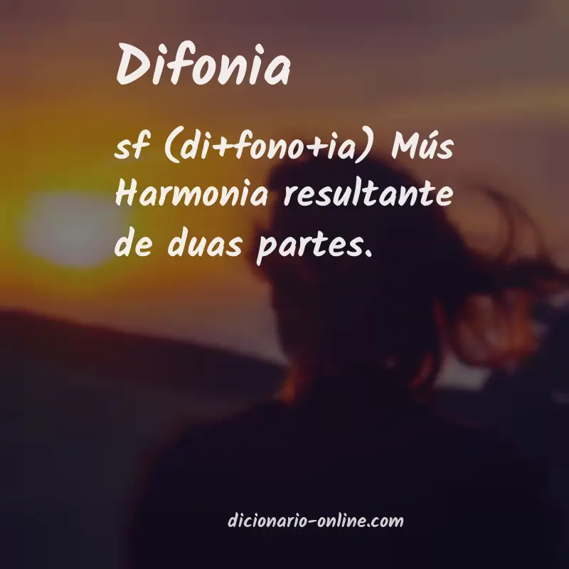 Significado de difonia
