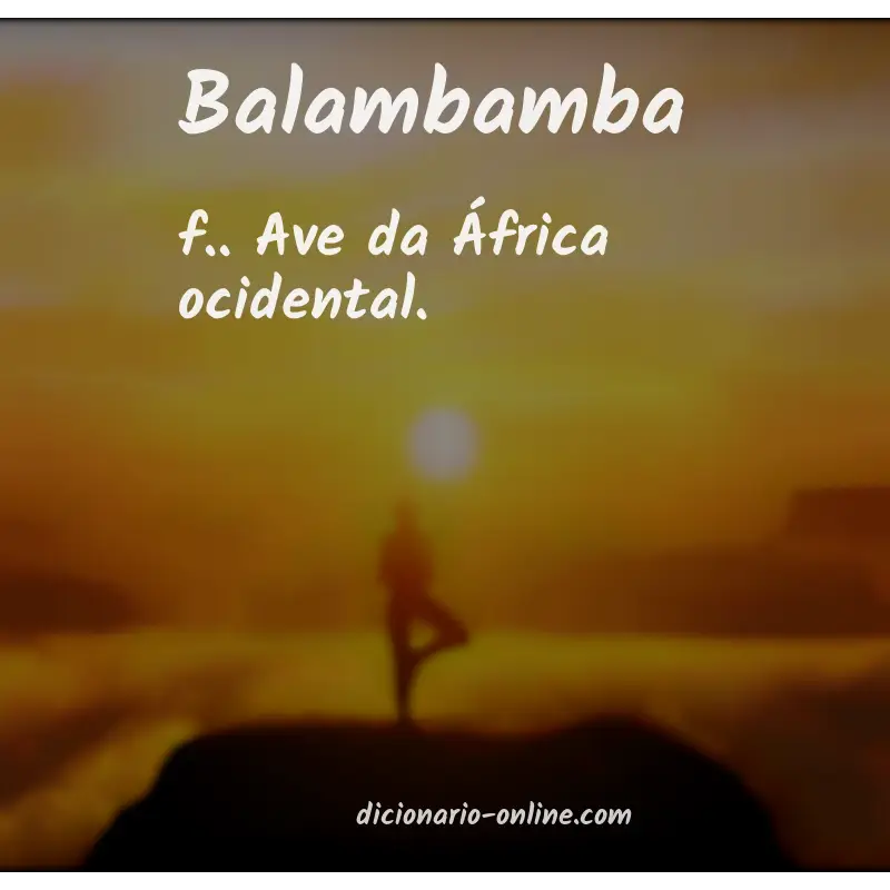 Significado de balambamba