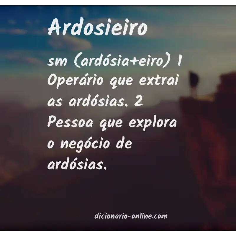 Significado de ardosieiro