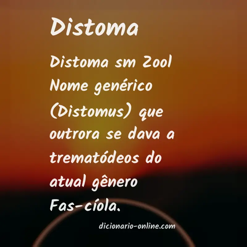 Significado de distoma