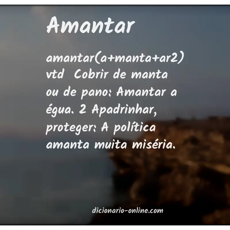 Significado de amantar