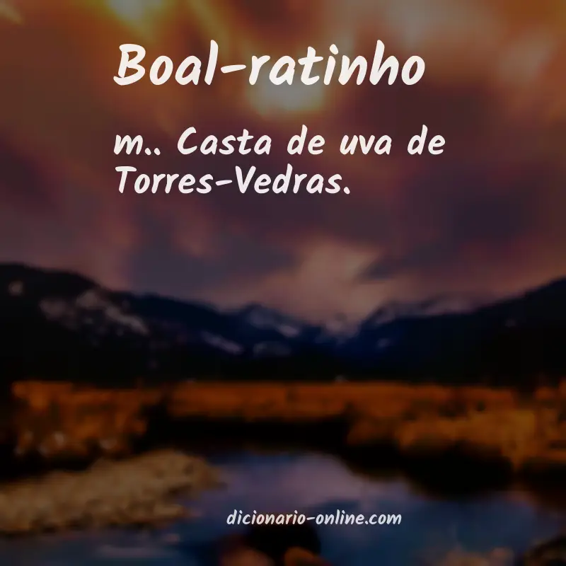 Significado de boal-ratinho