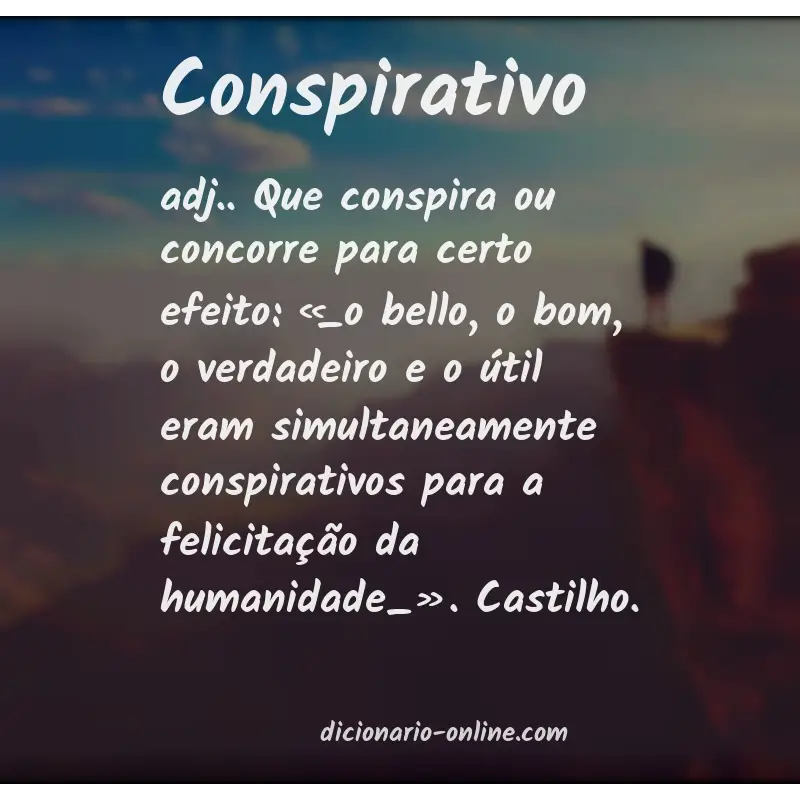 Significado de conspirativo