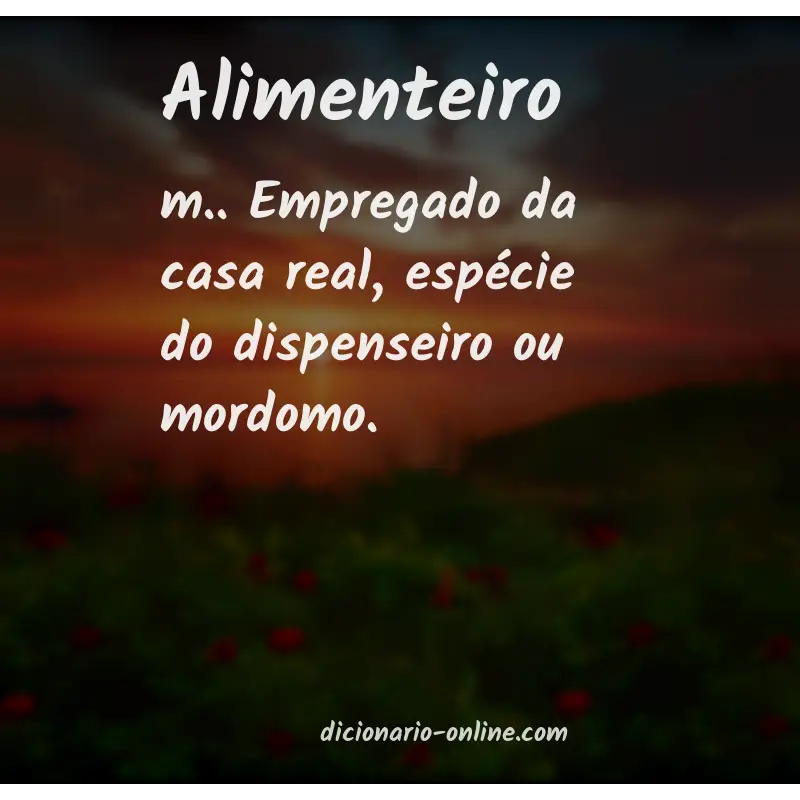 Significado de alimenteiro