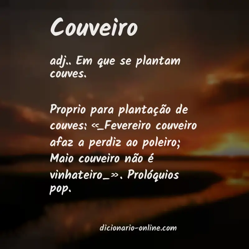Significado de couveiro