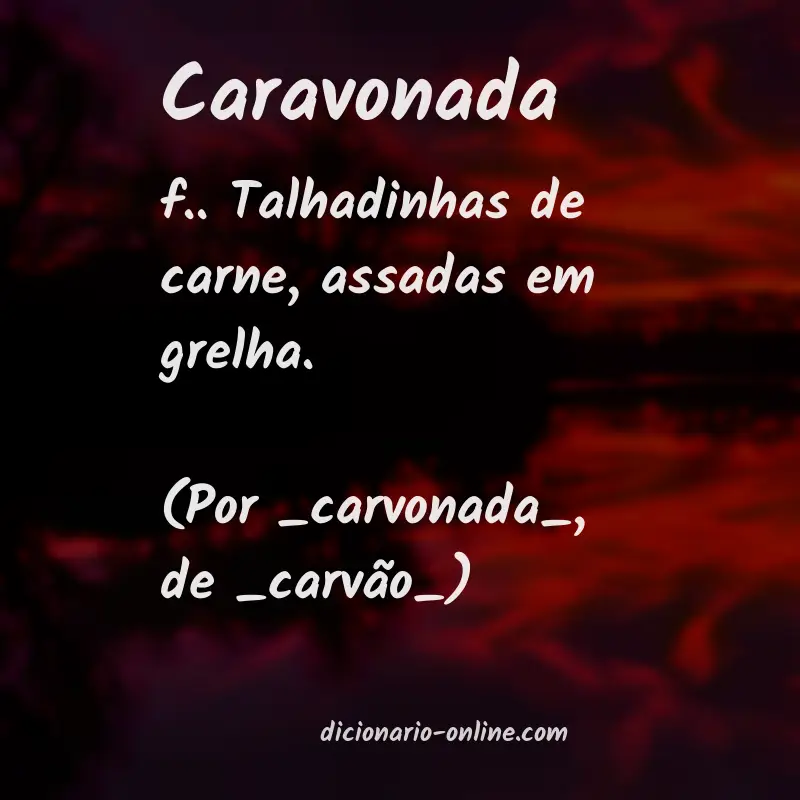 Significado de caravonada