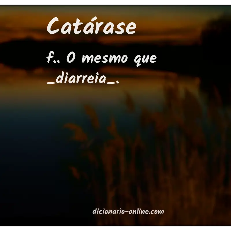 Significado de catárase