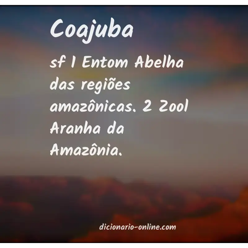 Significado de coajuba