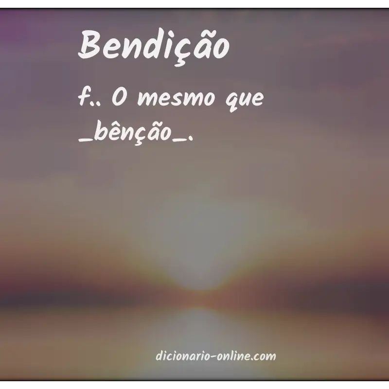 Significado de bendição