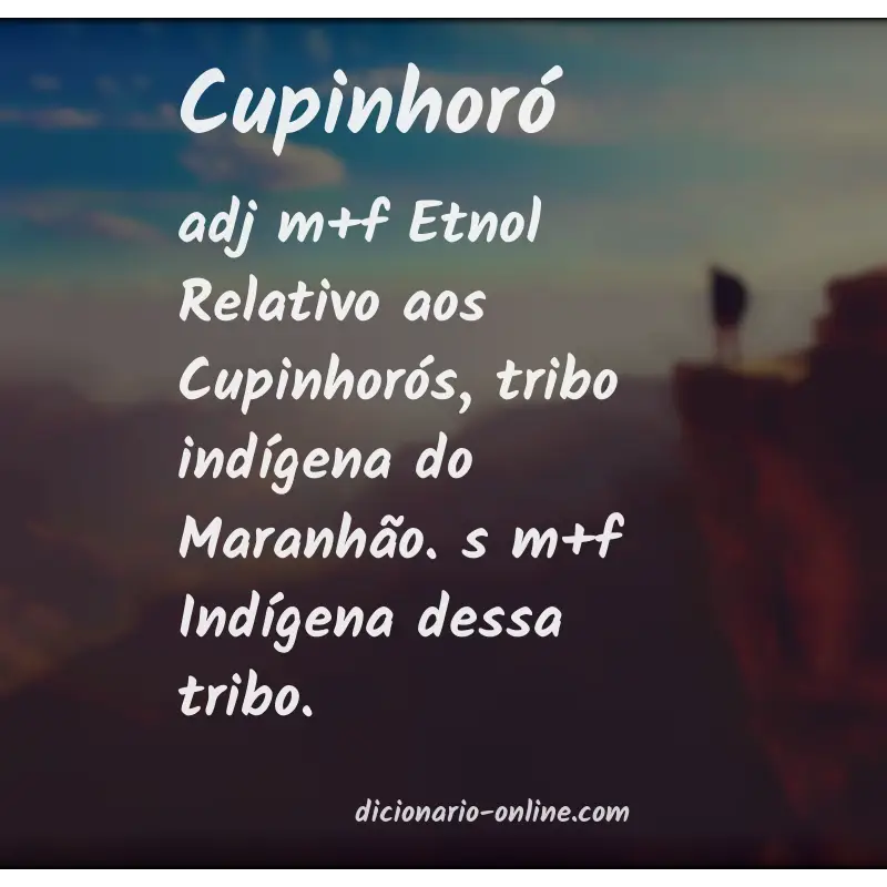 Significado de cupinhoró