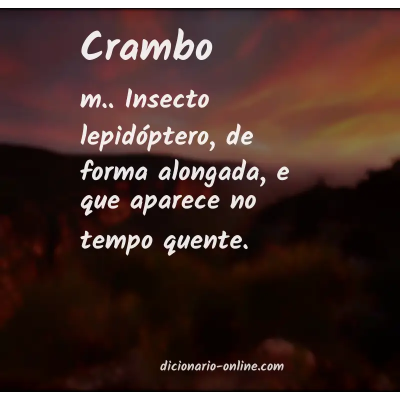 Significado de crambo