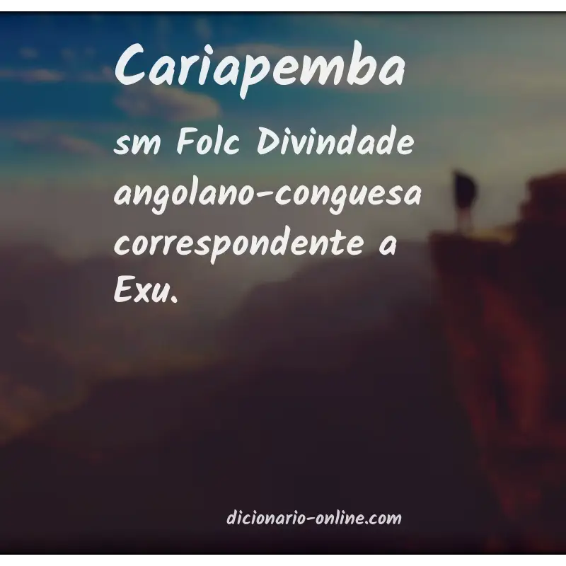 Significado de cariapemba
