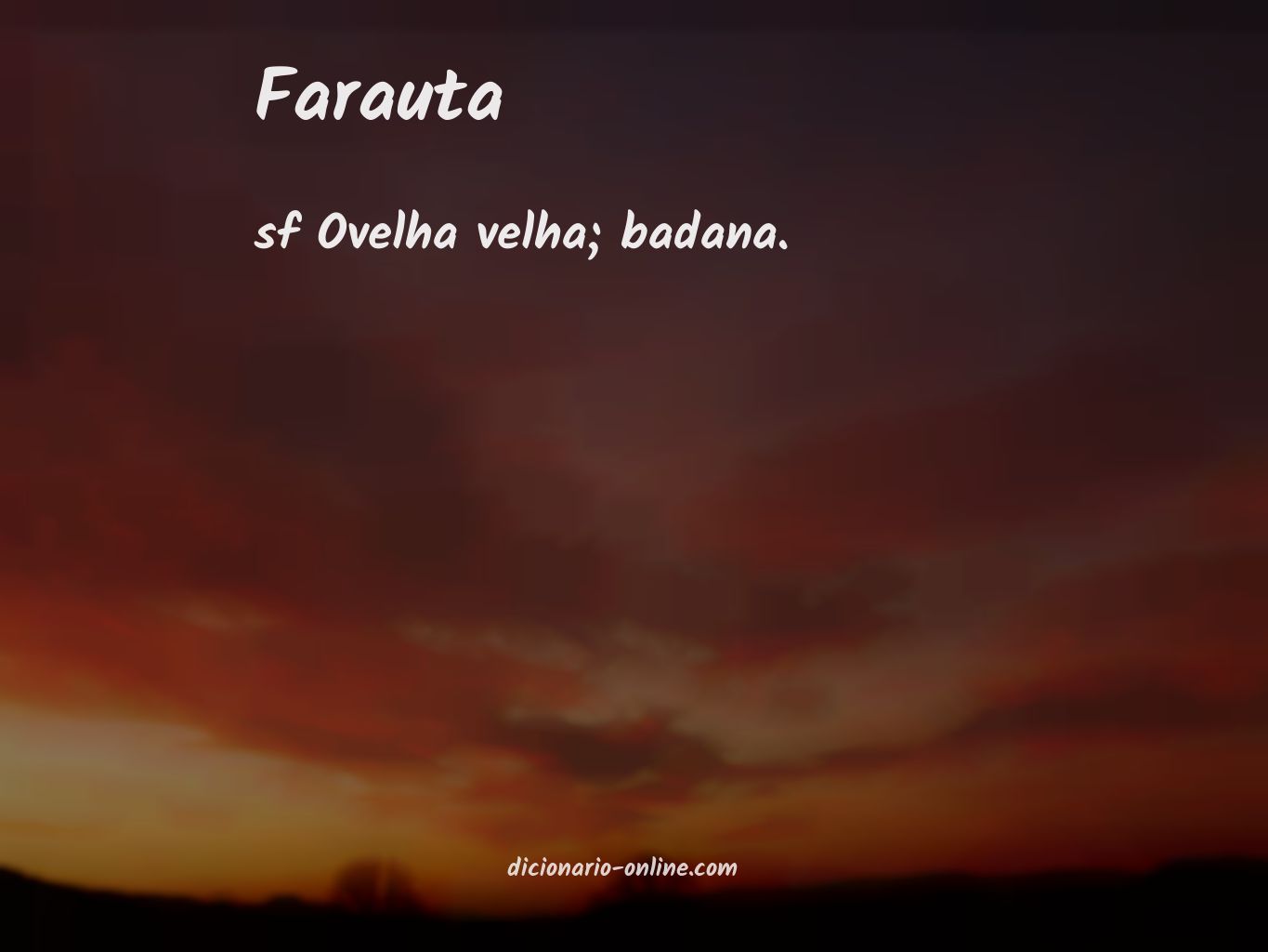 Significado de farauta