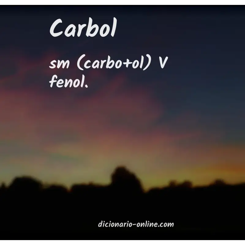 Significado de carbol