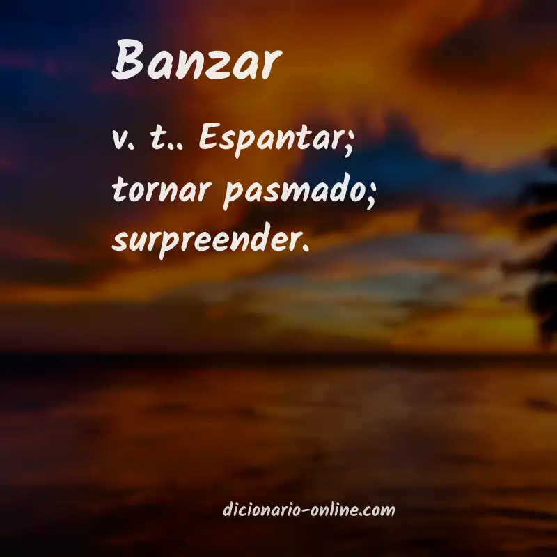 Significado de banzar