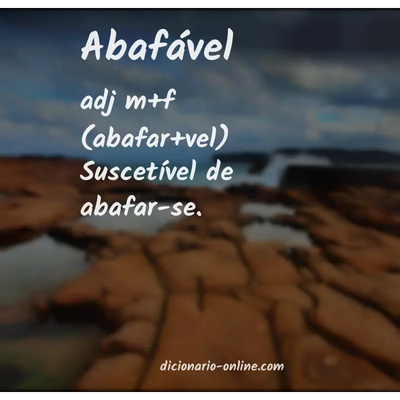 Significado de abafável