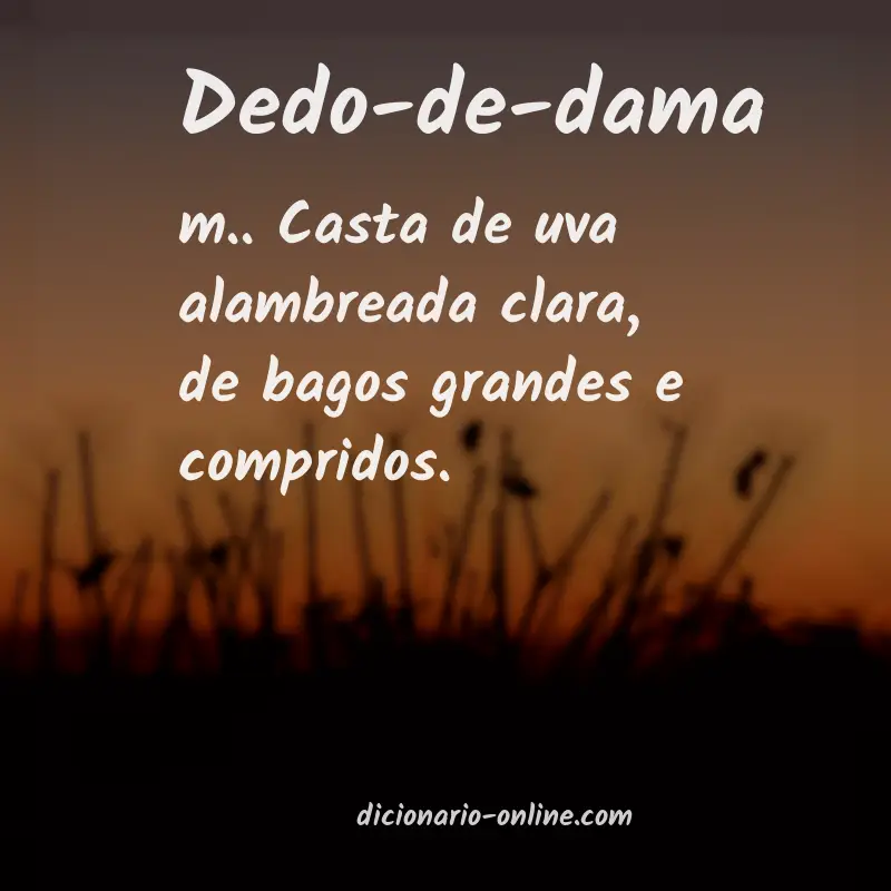 Significado de dedo-de-dama