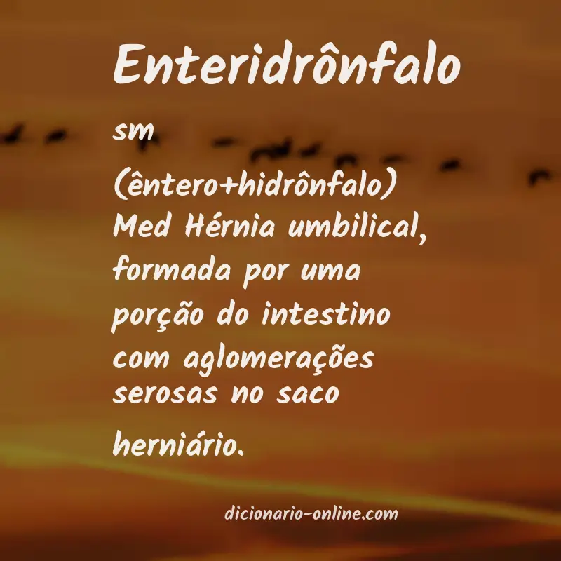 Significado de enteridrônfalo