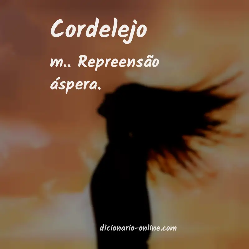 Significado de cordelejo