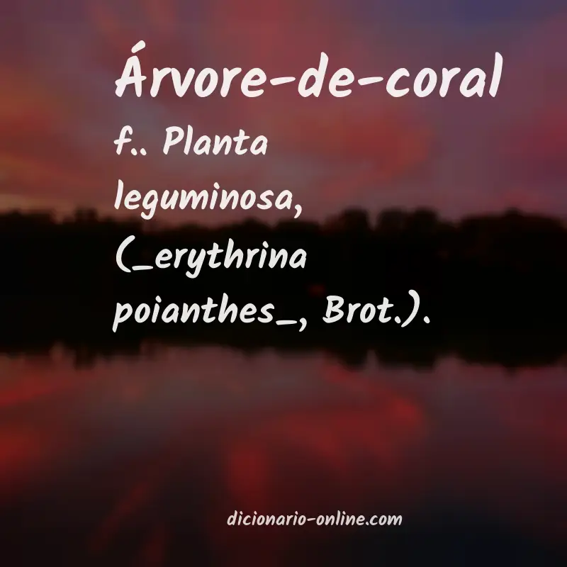 Significado de árvore-de-coral