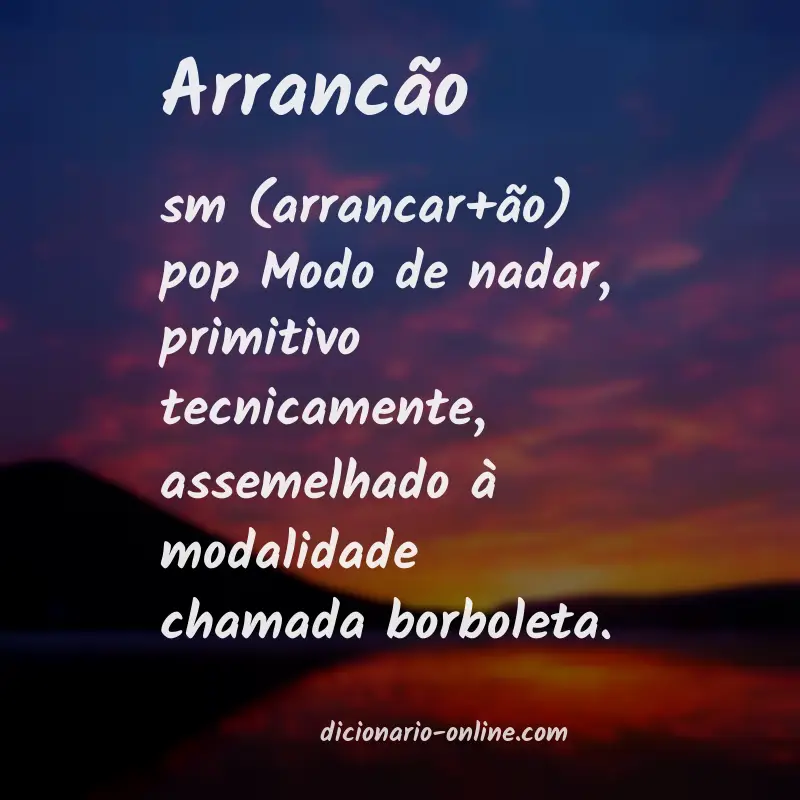 Significado de arrancão