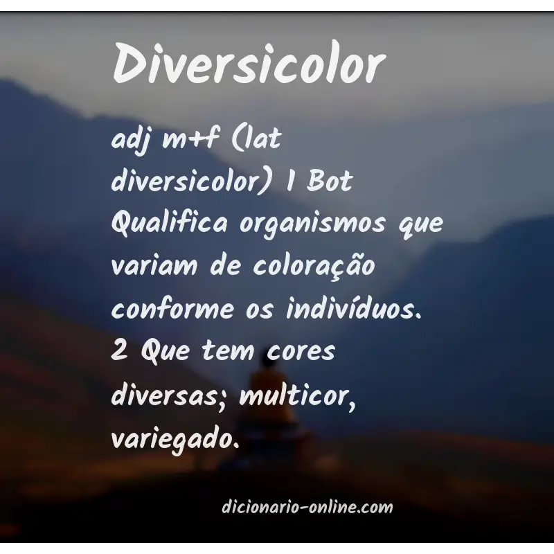Significado de diversicolor