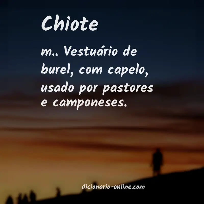Significado de chiote