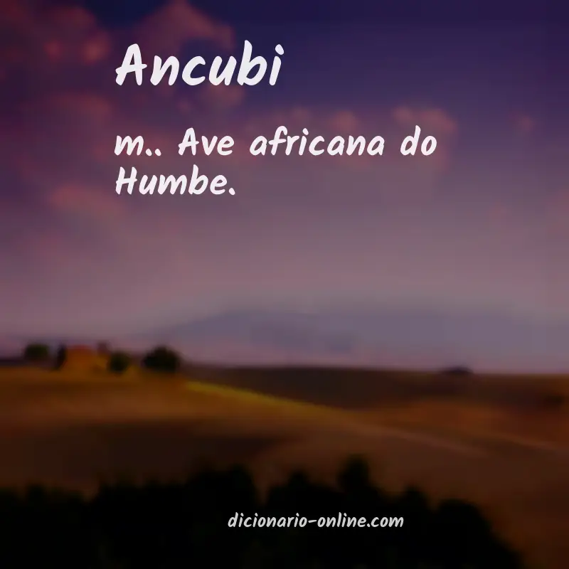 Significado de ancubi