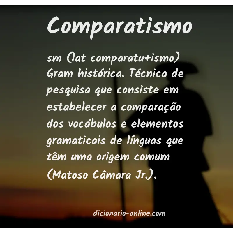 Significado de comparatismo