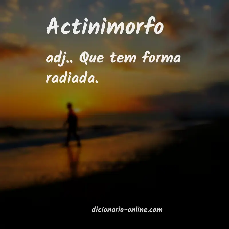 Significado de actinimorfo