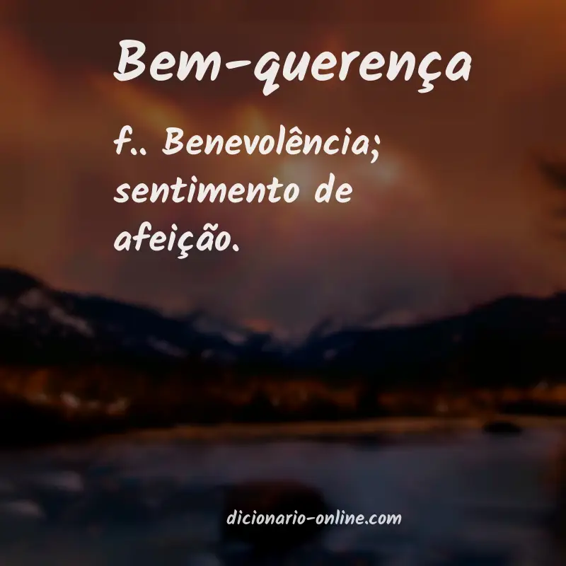 Significado de bem-querença