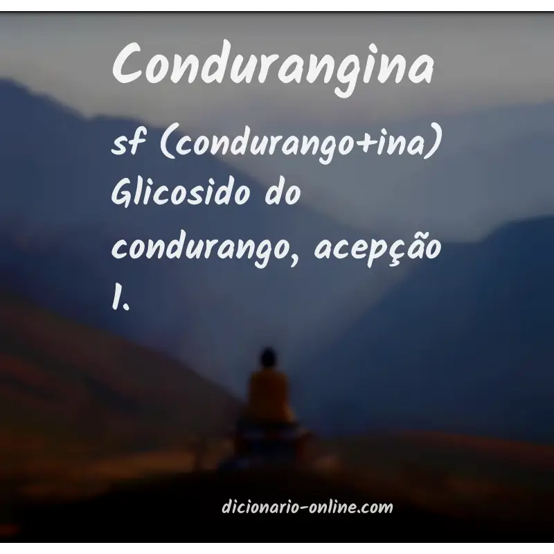 Significado de condurangina