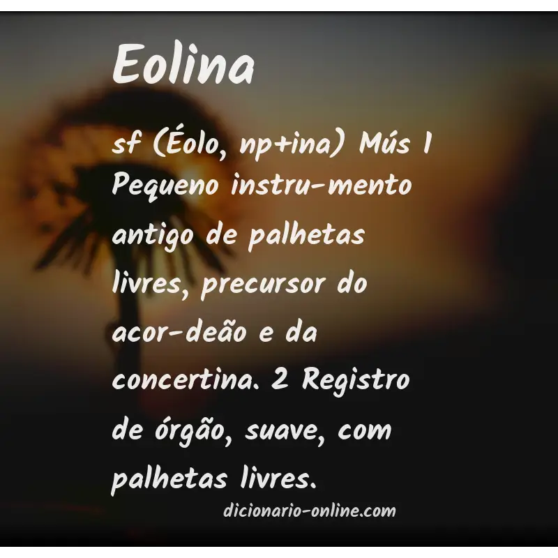 Significado de eolina