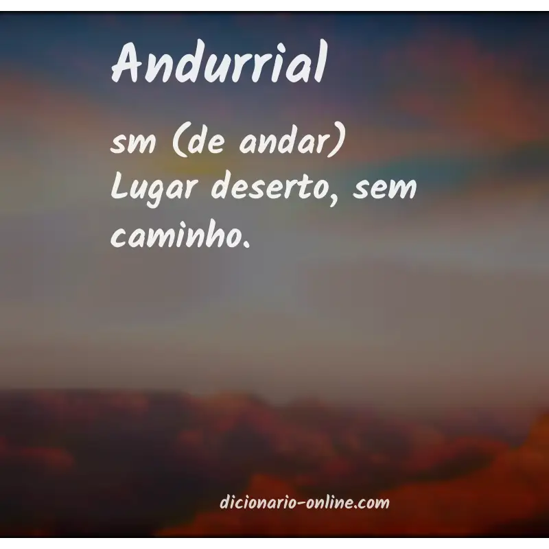 Significado de andurrial