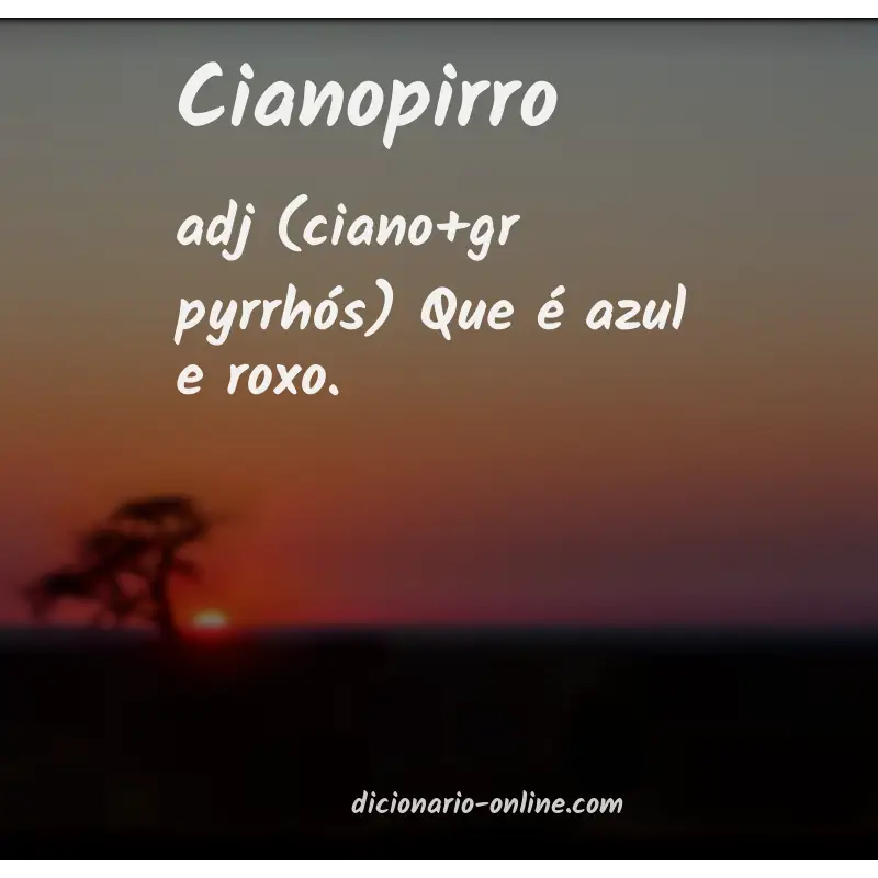 Significado de cianopirro