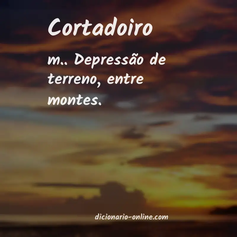 Significado de cortadoiro