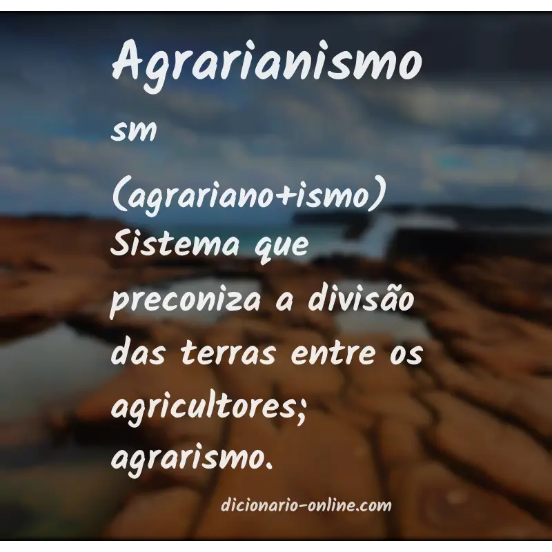 Significado de agrarianismo