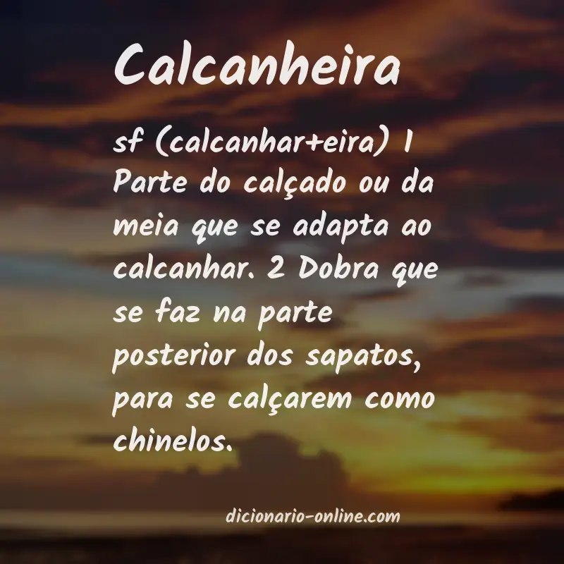 Significado de calcanheira