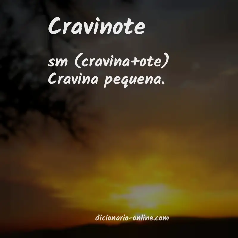 Significado de cravinote